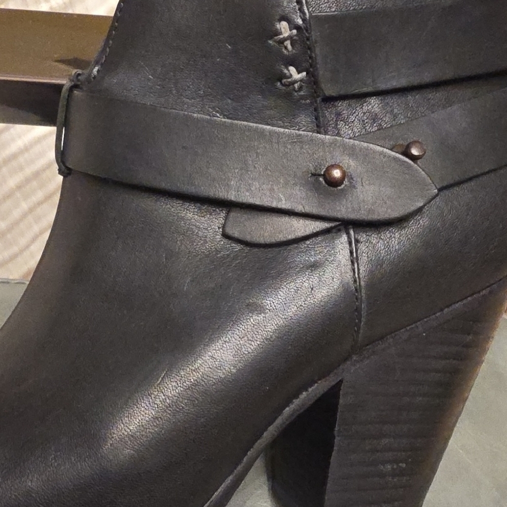 rag & bone Black Leather Ankle Booties - Picture 14 of 16